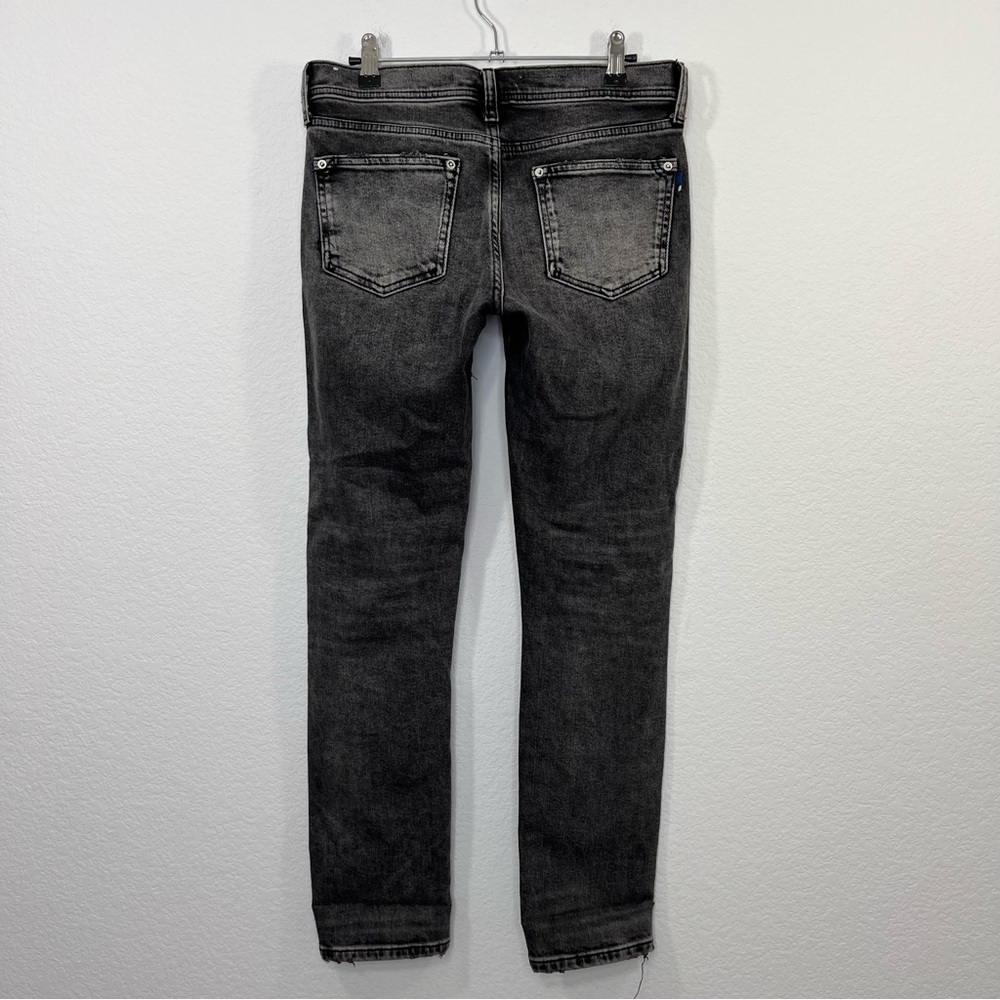 Anthropologie Pilcro Distressed‎ Slim Boyfriend Jean Black size 26 - Picture 7 of 12